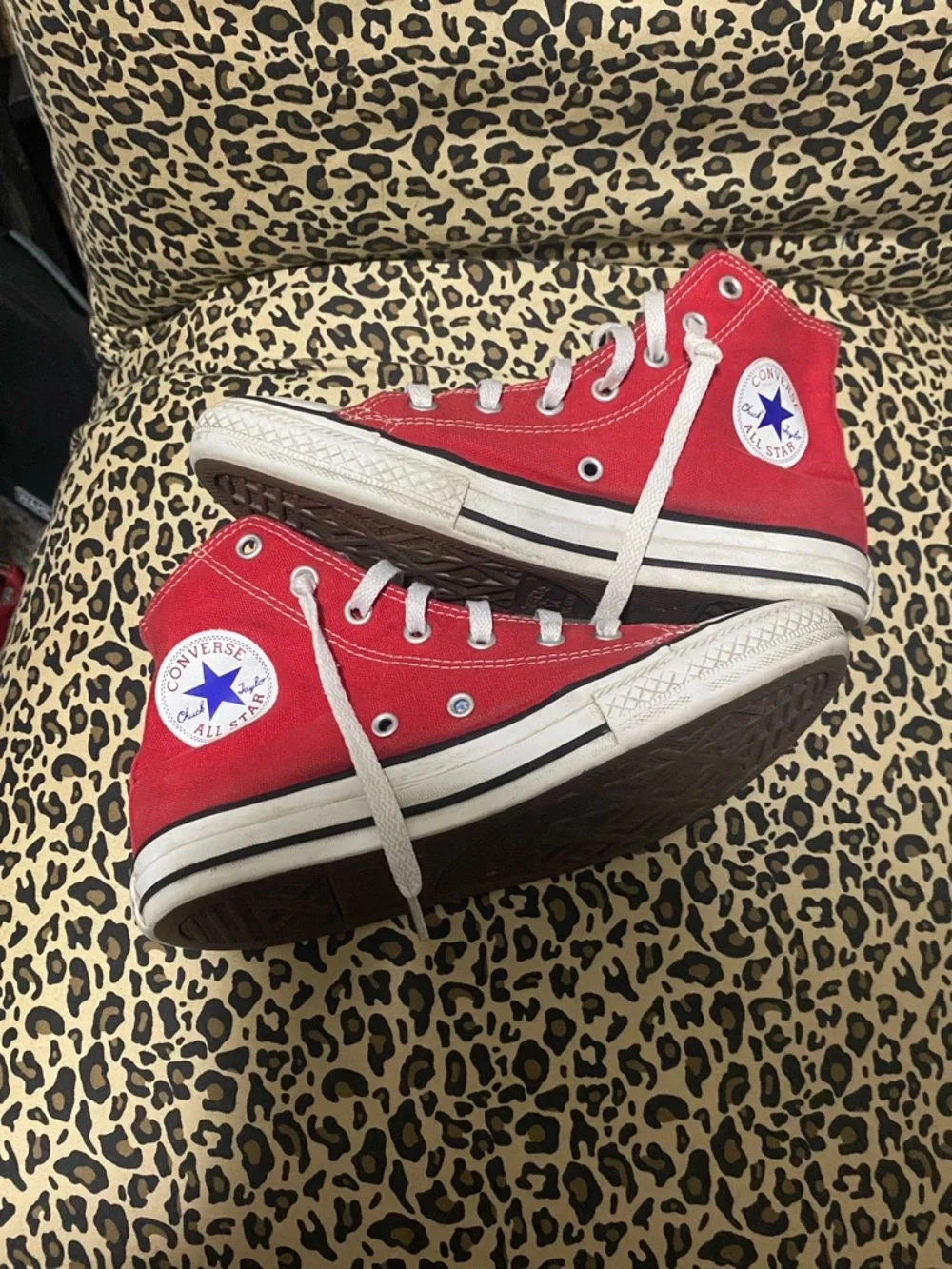 Converse Red High-Top Chuck Taylor Sneakers
